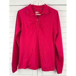 Alpine Design Pullover L‎ Pink Dri-Logic Quarter Zip Active Top